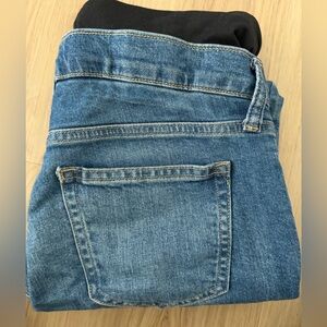 GAP true waistband maternity girlfriend jeans